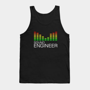 sound engineer, audio engineering with equalizer image Tank Top